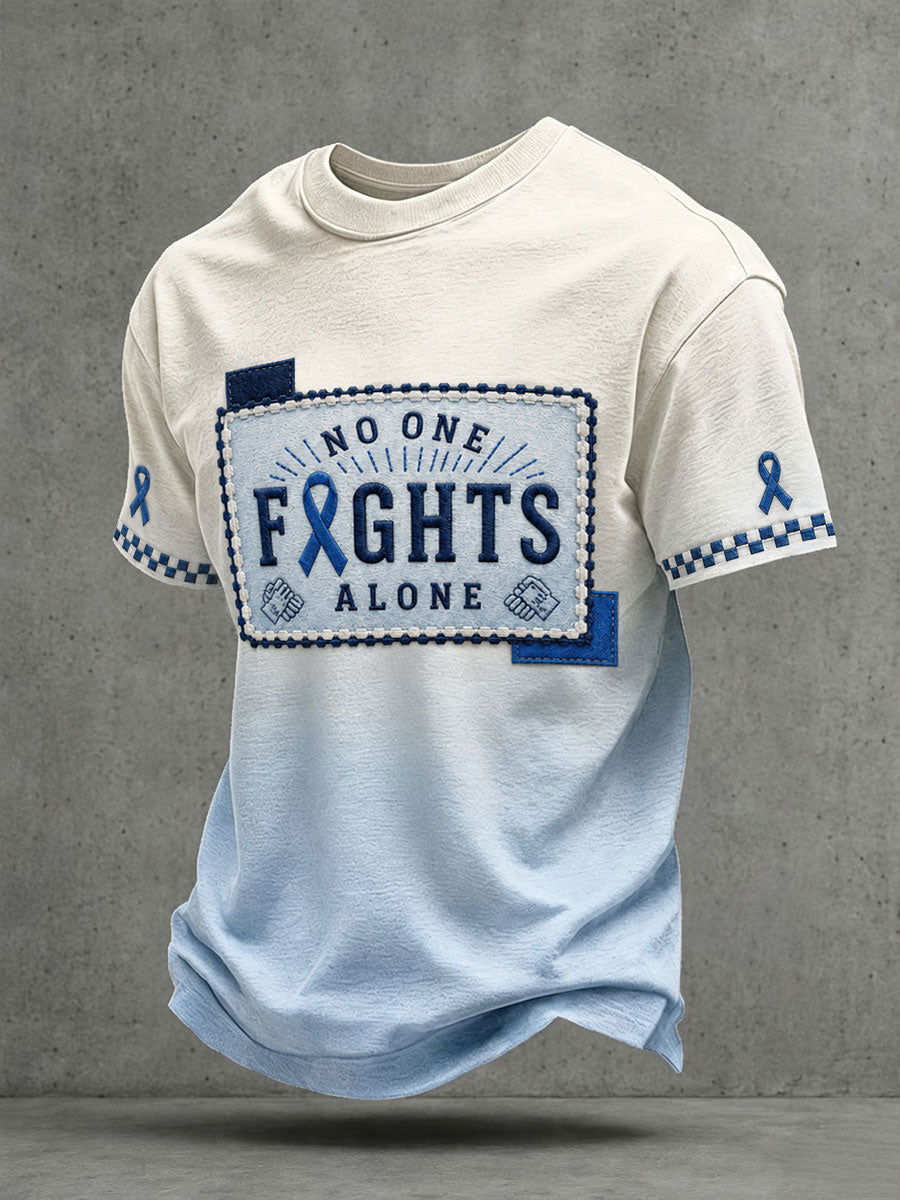 Men's "No One Fights Alone" T-shirts