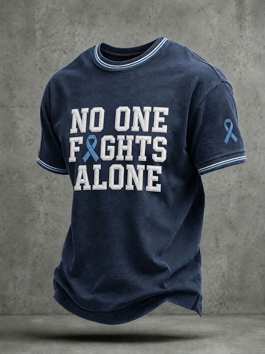 Men's "No One Fights Alone" T-shirts