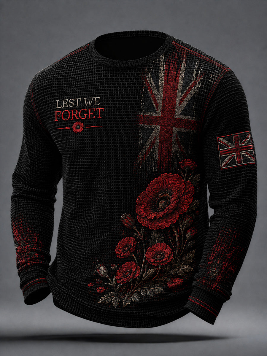 Men's Remembrance Day Waffle Top