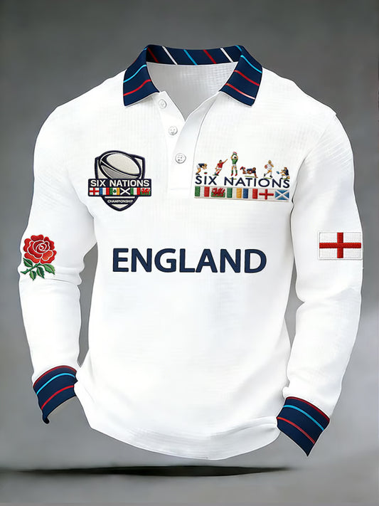 Men's England Rugby Print Sweatshirt