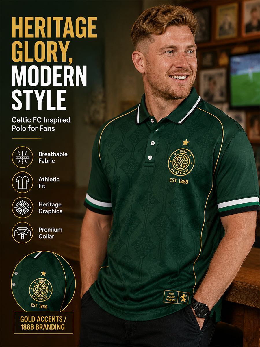 Men's Scottish Print polo shirt