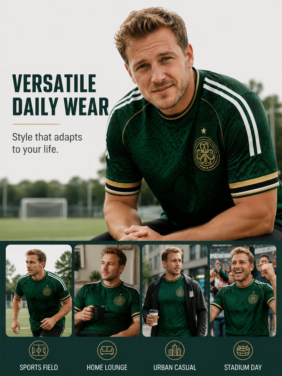 Men's Celtic Football Printed short sleeve t-shirt