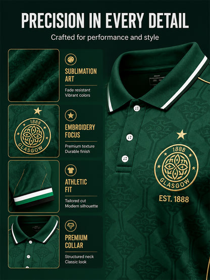 Men's Scottish Print polo shirt
