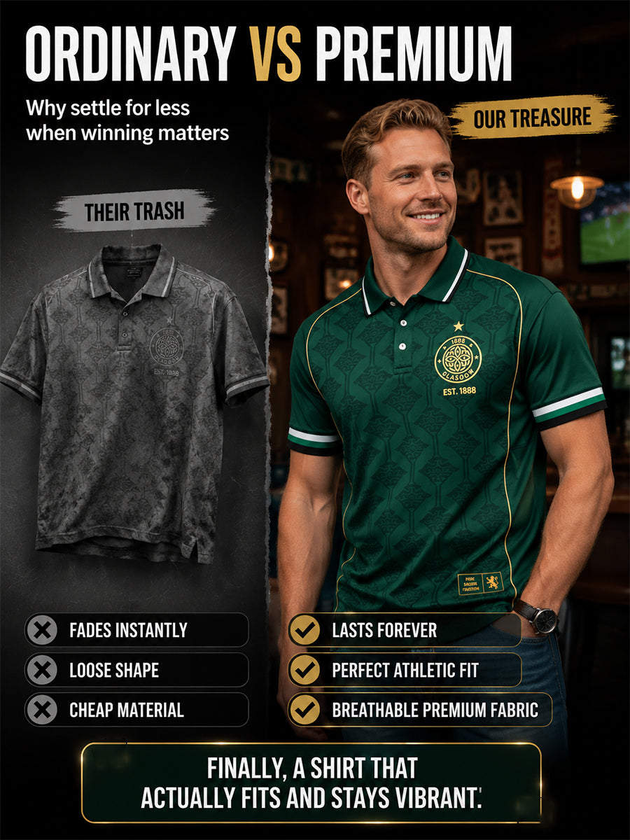 Men's Scottish Print polo shirt