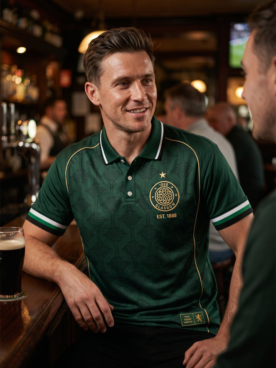 Men's Scottish Print polo shirt