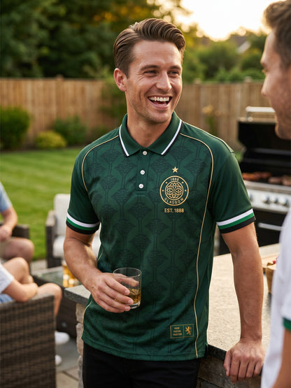 Men's Scottish Print polo shirt