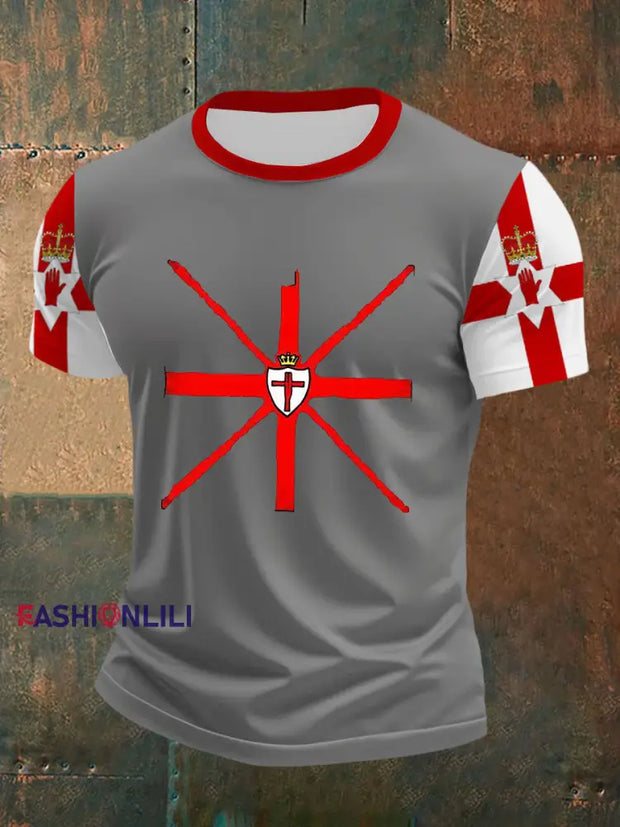 Men's Northern Ireland Flag Casual T-Shirt