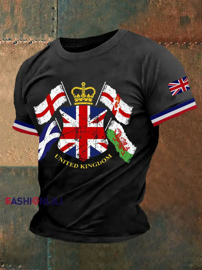 Men's Northern Ireland Print Button T-Shirt