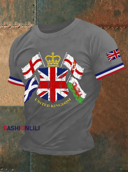 Men's Northern Ireland Print Button T-Shirt