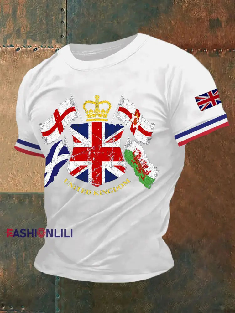 Men's Northern Ireland Print Button T-Shirt