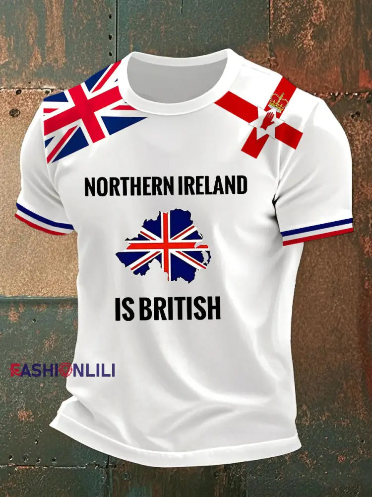 Men's Northern Ireland Printed Casual T-Shirt