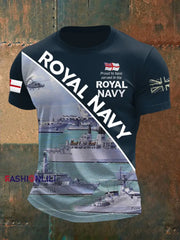 Men's Royal Navy Veteran Printed T-shirt