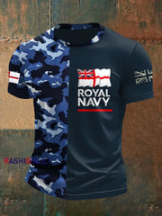 Men's Royal Navy Veteran Printed T-shirt