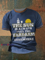 Men's Royal Navy Veteran Rum Printed T-shirt