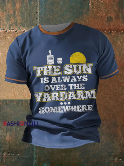 Men's Royal Navy Veteran Rum Printed T-shirt
