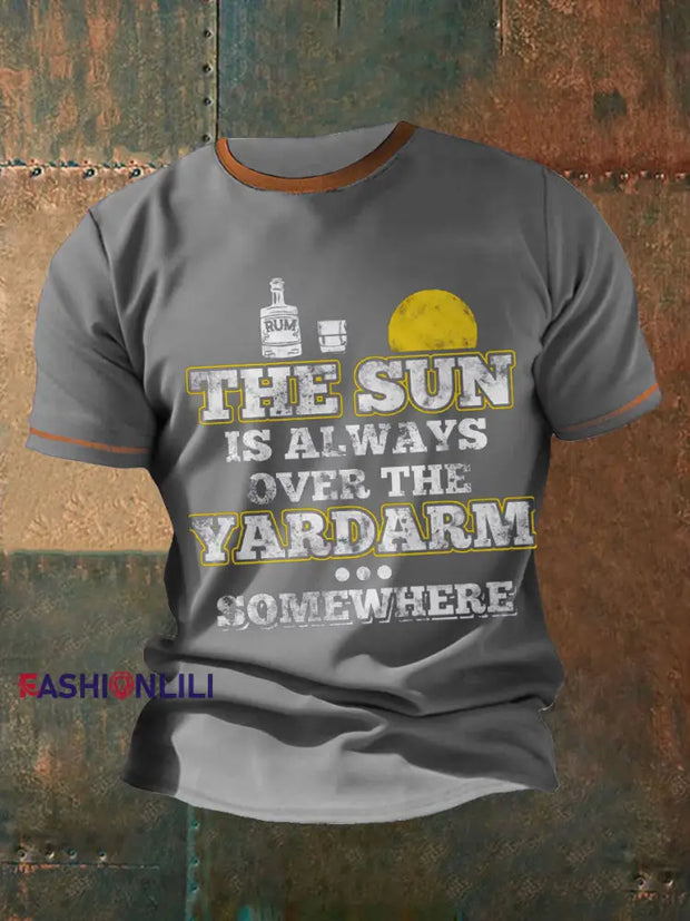 Men's Royal Navy Veteran Rum Printed T-shirt