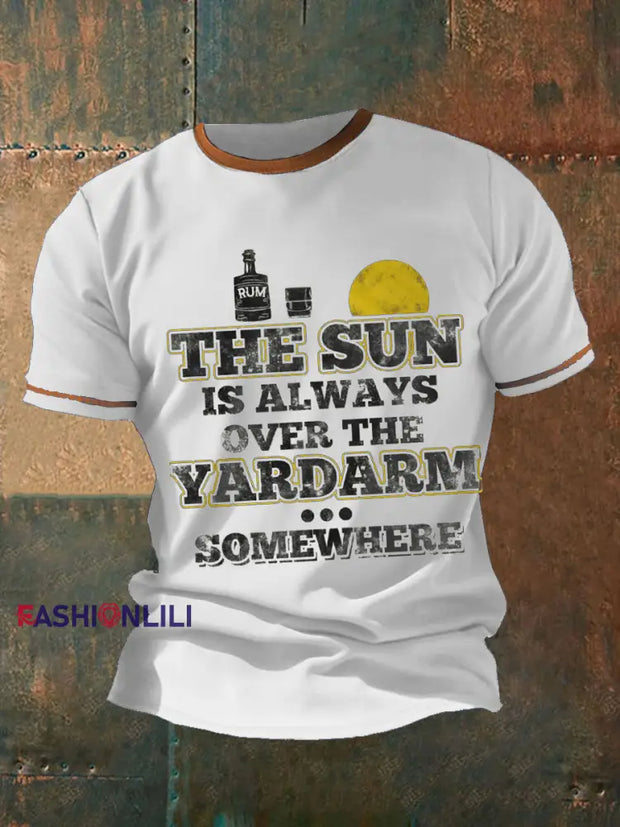 Men's Royal Navy Veteran Rum Printed T-shirt