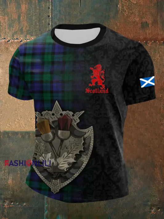 Men's Scottish Flag Short Sleeves T-shirt
