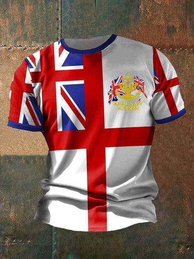 Men's Royal Navy Veteran Printed T-shirt
