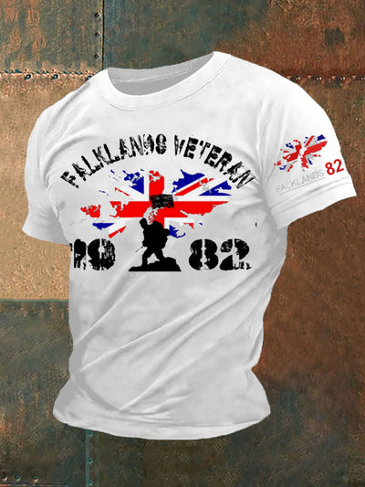 Men's Falklands War Veteran Printed T-Shirt
