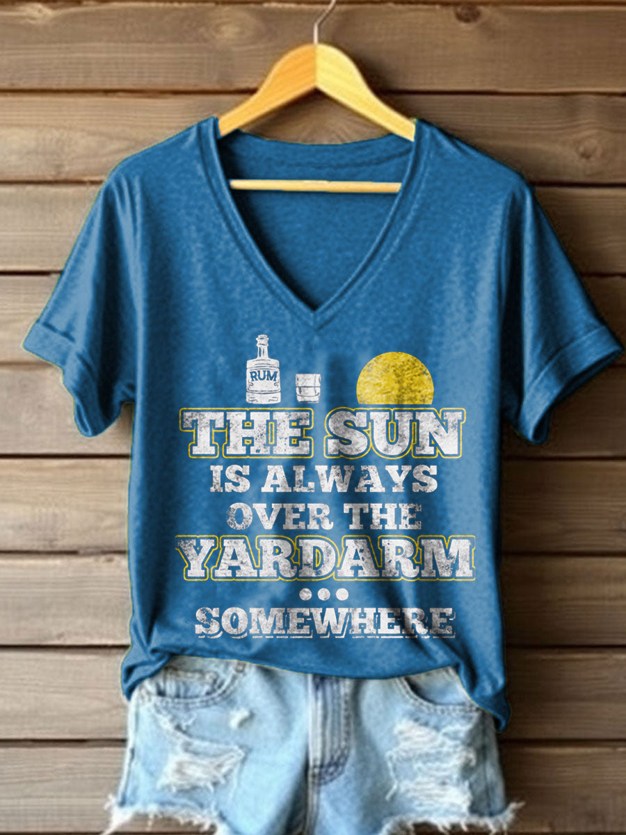 Women's Funny Whiskey Beers Printed T-Shirt