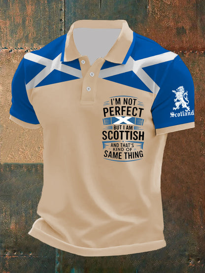 Men's Scottish Flag Short Sleeves Top