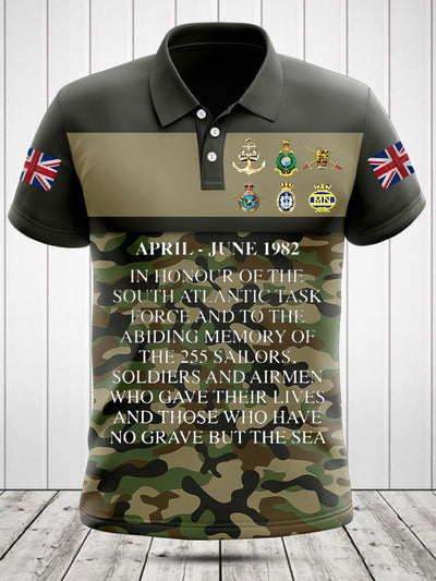 Men's Falklands War Veteran Printed Shirt