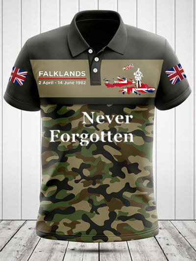 Men's Falklands War Veteran Printed Shirt