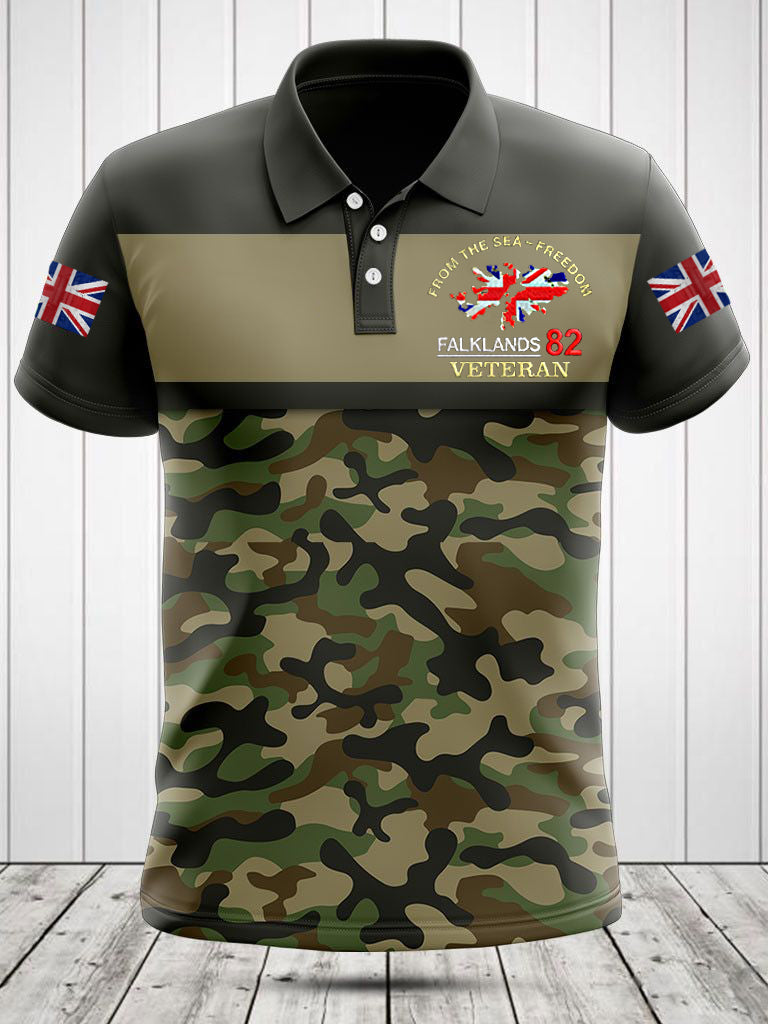 Men's Falklands War Veteran Printed Shirt
