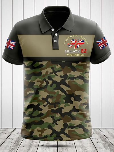 Men's Falklands War Veteran Printed Shirt