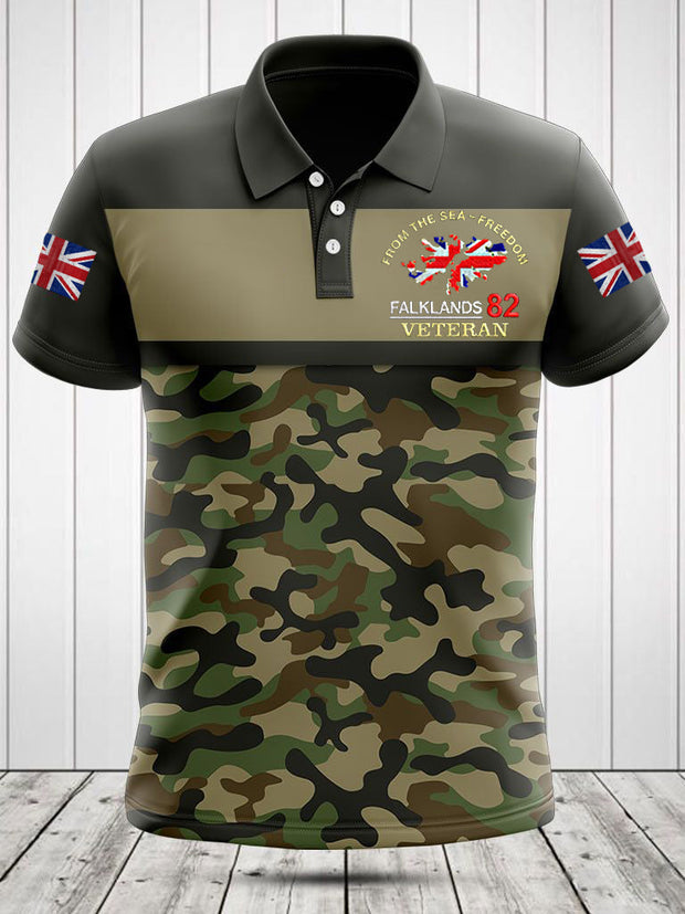 Men's Falklands War Veteran Printed Shirt