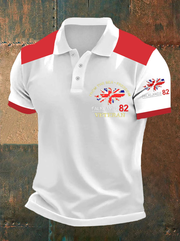 Men's Men's Falklands War Veteran Embroidered Shirt