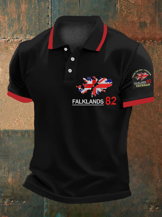 Men's Men's Falklands War Veteran Embroidered Shirt