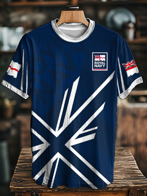 Unisex Royal Navy Veteran Printed T-Shirt