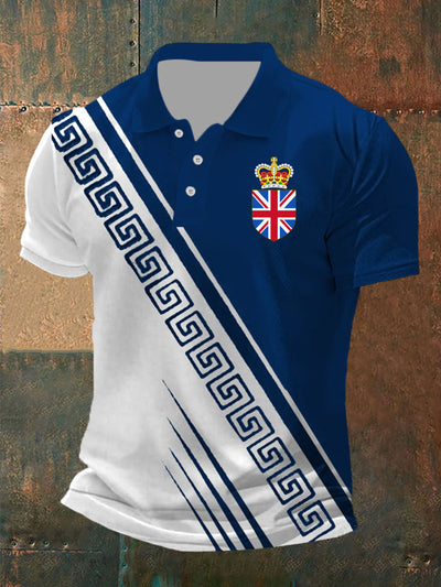 Men's Vintage British Crown Casual Shirt