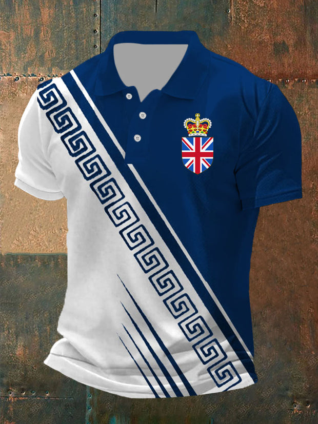 Men's Vintage British Crown Casual Shirt