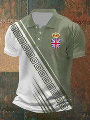 Men's Vintage British Crown Casual Shirt