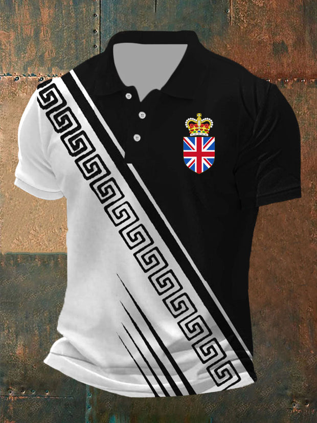 Men's Vintage British Crown Casual Shirt