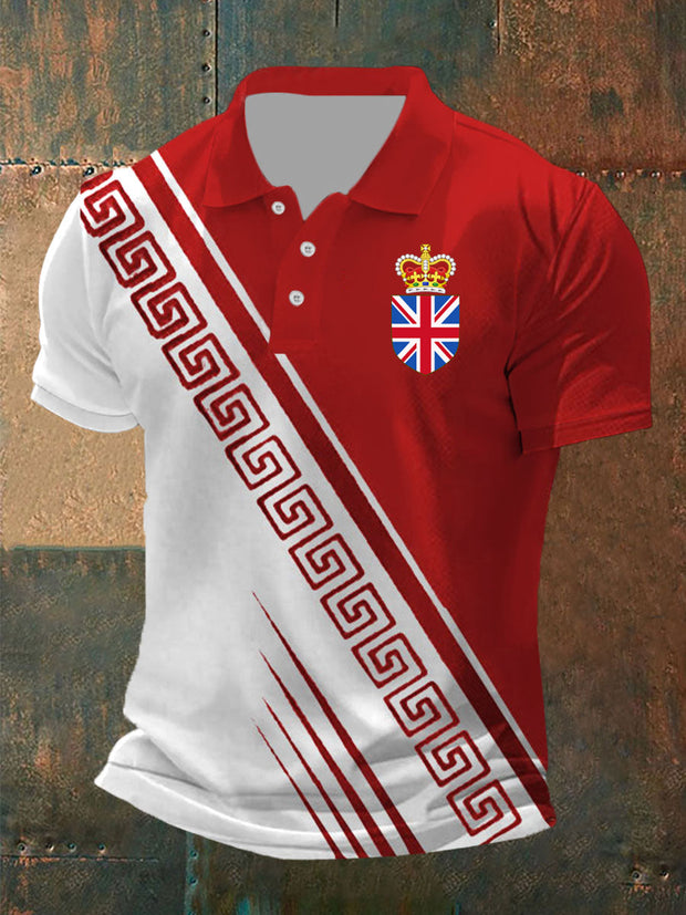Men's Vintage British Crown Casual Shirt