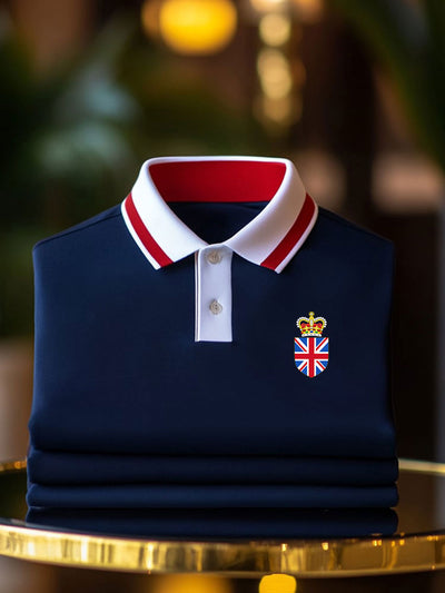 Men's Vintage British Crown Casual Shirt