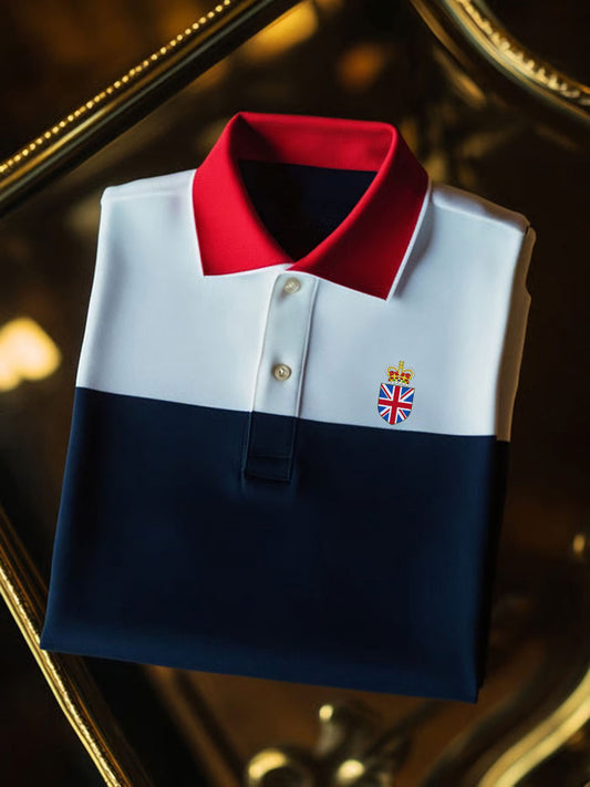 Men's Vintage British Crown Casual Shirt