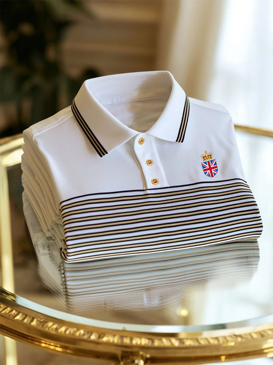 Men's Vintage British Crown Casual Shirt