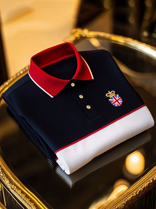 Men's Vintage British Crown Casual Shirt