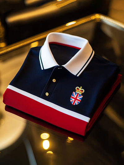 Men's Vintage British Crown Casual Shirt