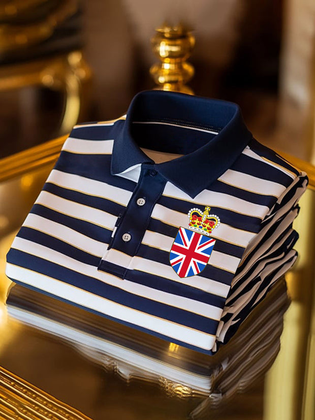 Men's Vintage British Crown Casual Shirt