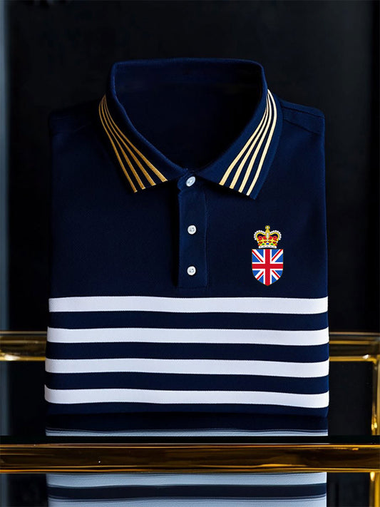 Men's Vintage British Crown Casual Shirt