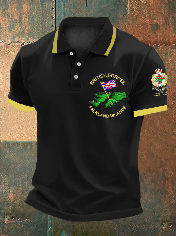 Men's Falklands War Veteran Embroidered Shirt