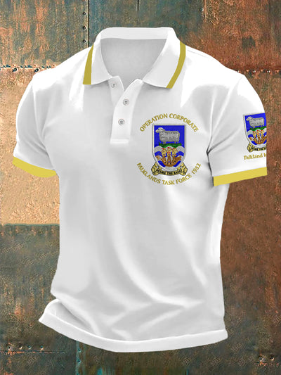 Men's Falklands War Veteran Embroidered Shirt