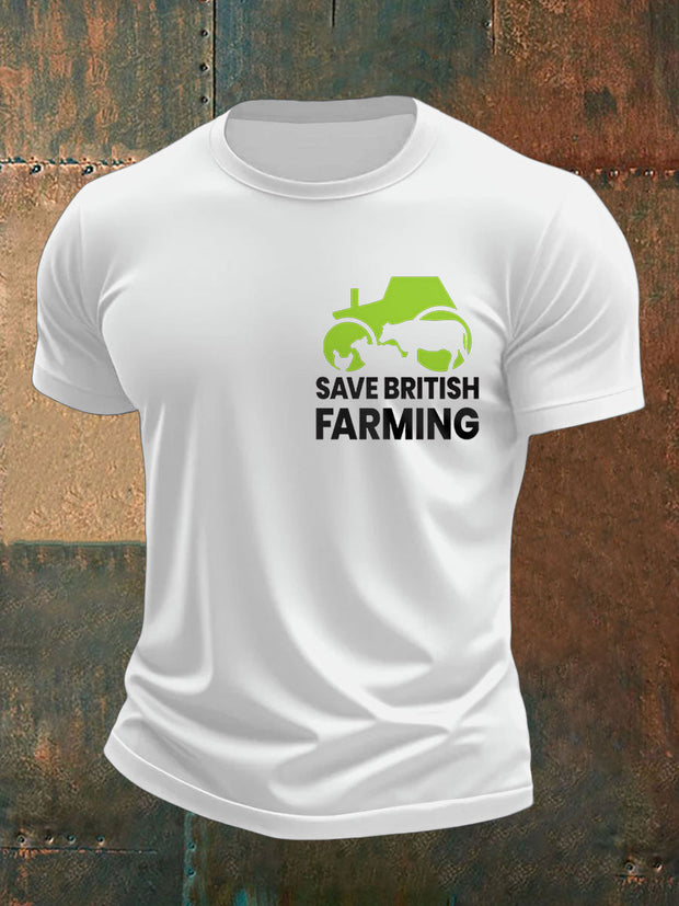 Men's Save British Farming Printed T-shirt