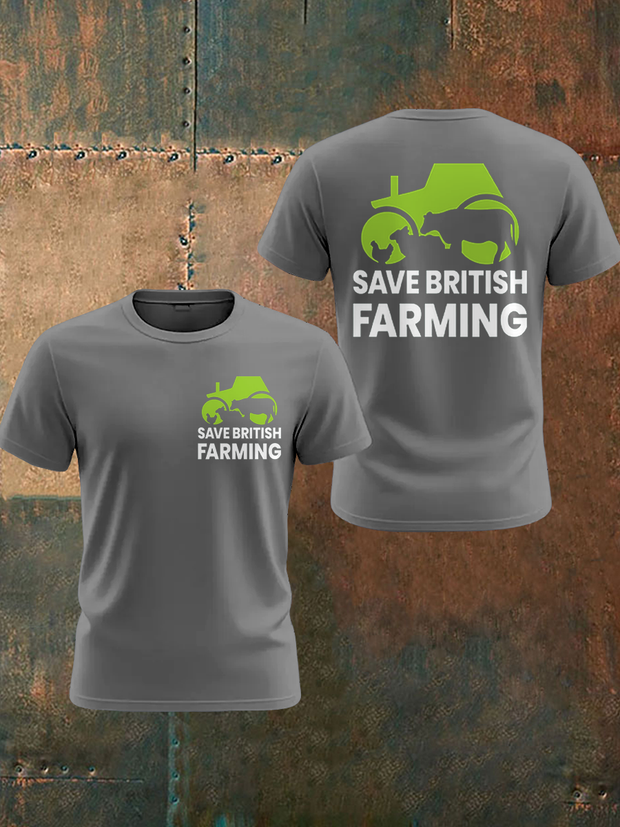 Men's Save British Farming Printed T-shirt